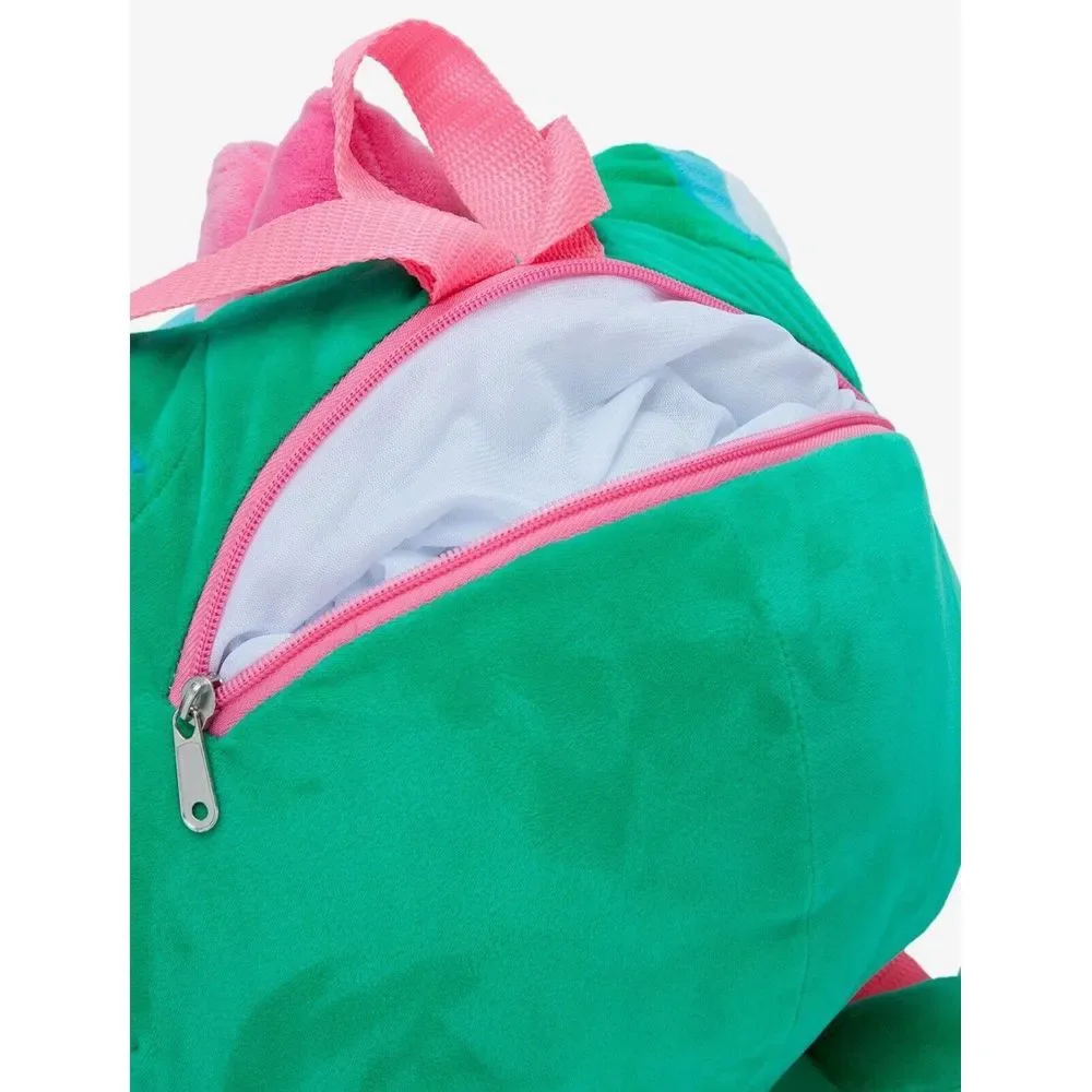Hello Kitty Kaiju Green Cosplay‎ Plush Backpack NWT